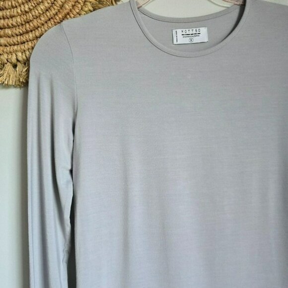Mott50, New, Caroline Pearl Gray UPF 50 Long Sleeve Crew Sun Shirt Size Small - Picture 3 of 10